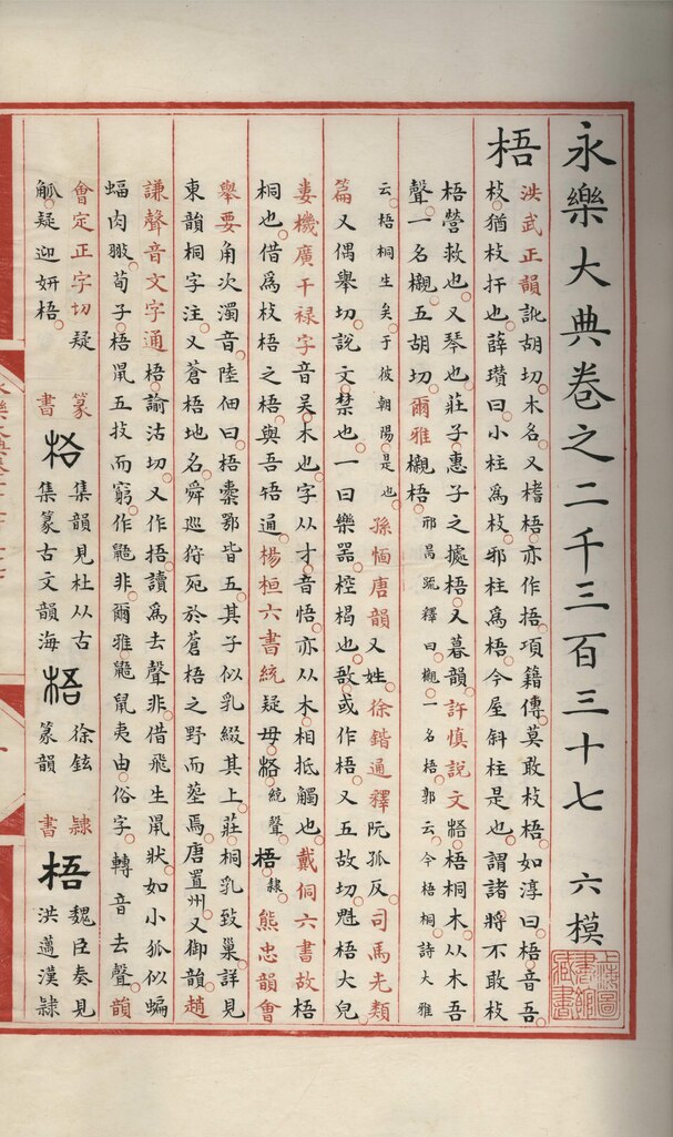 《永樂大典》The Yongle Encyclopedia 《永樂大典》The Yongle Encyclopedia
